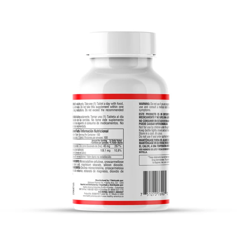 Chelated Zinc 40 mg x 100 tab - Image 5